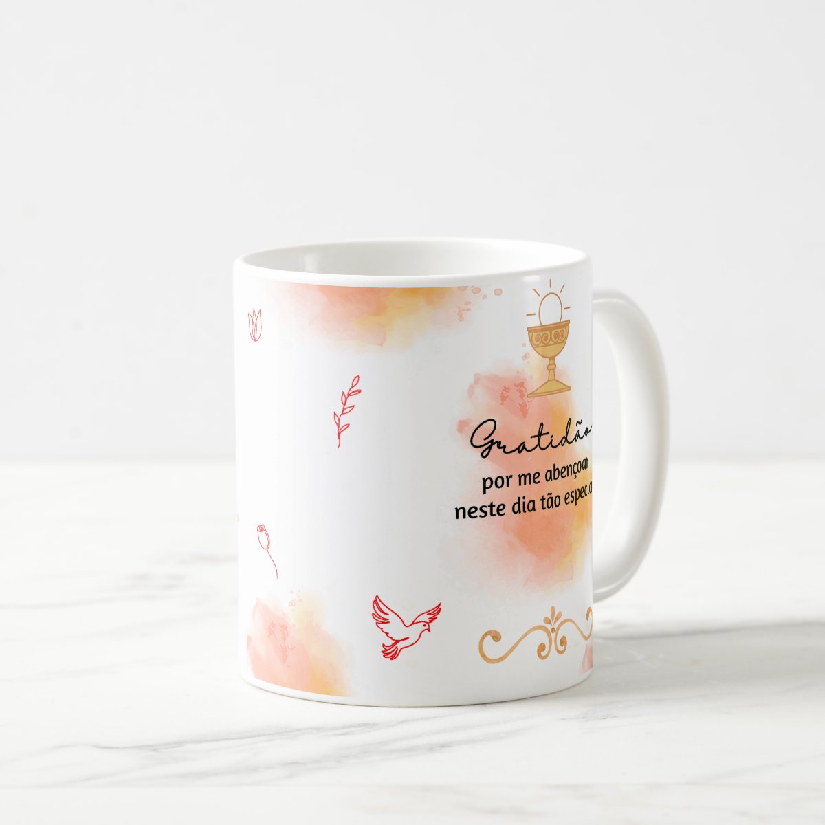 Caneca Cerâmica Crismando Presente Crisma Católica