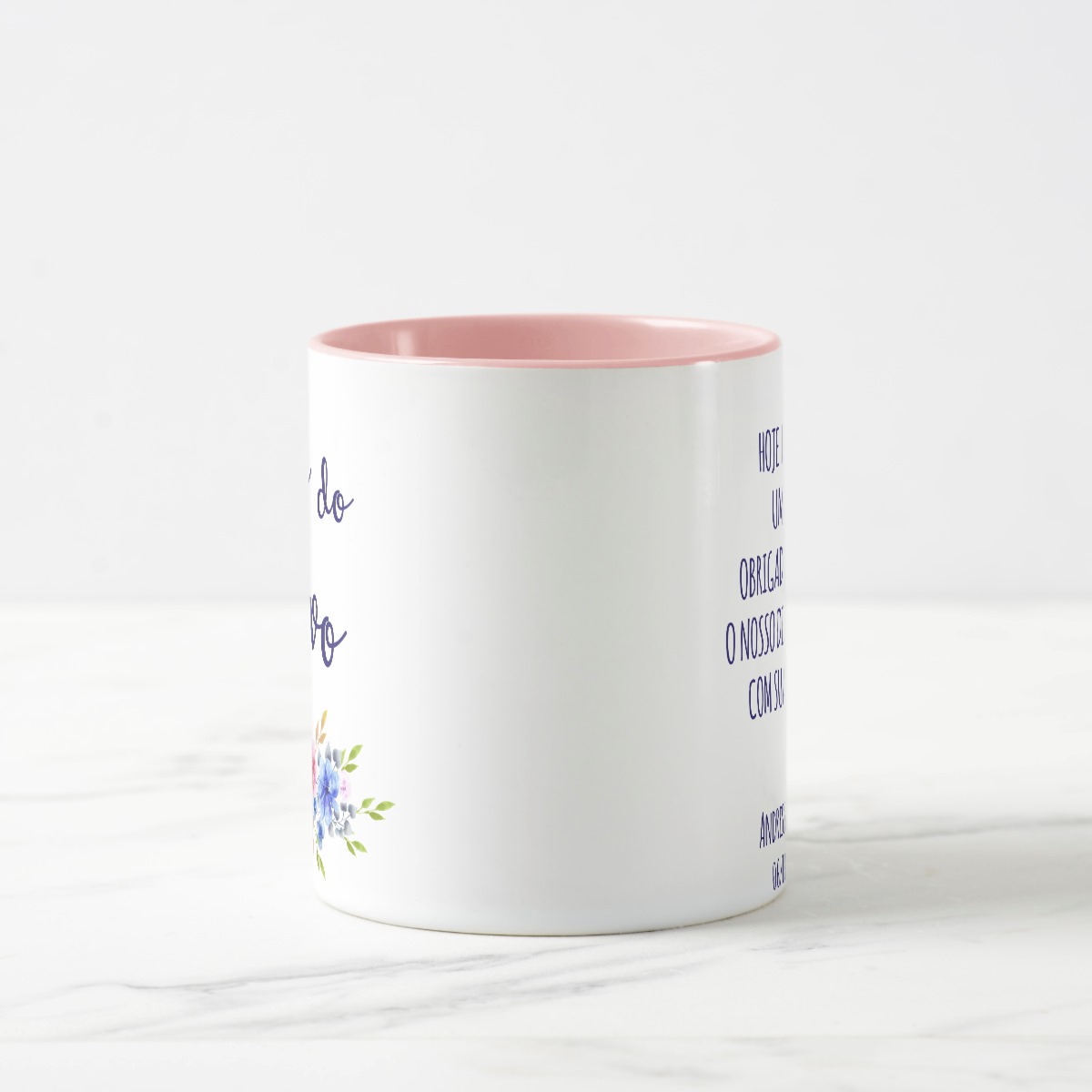 Caneca Personalizada Avó do Noivo Casamento Azul