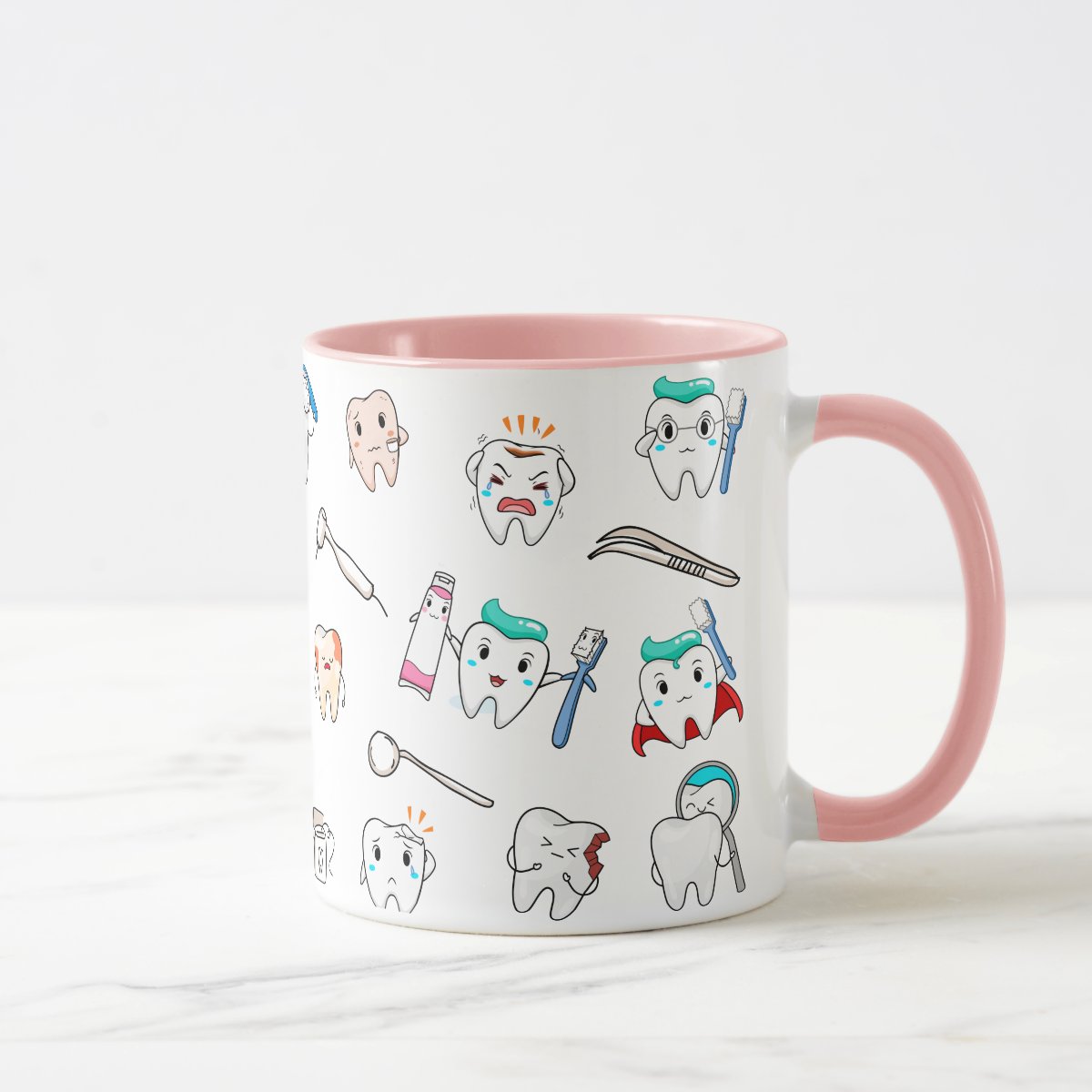 Caneca Dentista Odontologista Com Nome