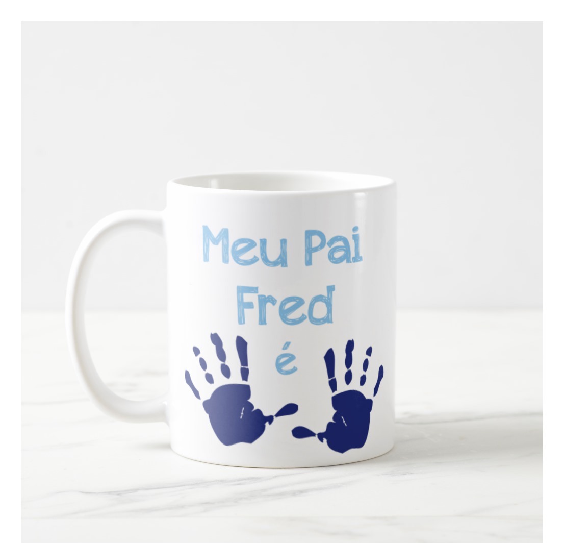 Caneca Personalizada Presente Dia dos Pais Frase Meu Pai Dez
