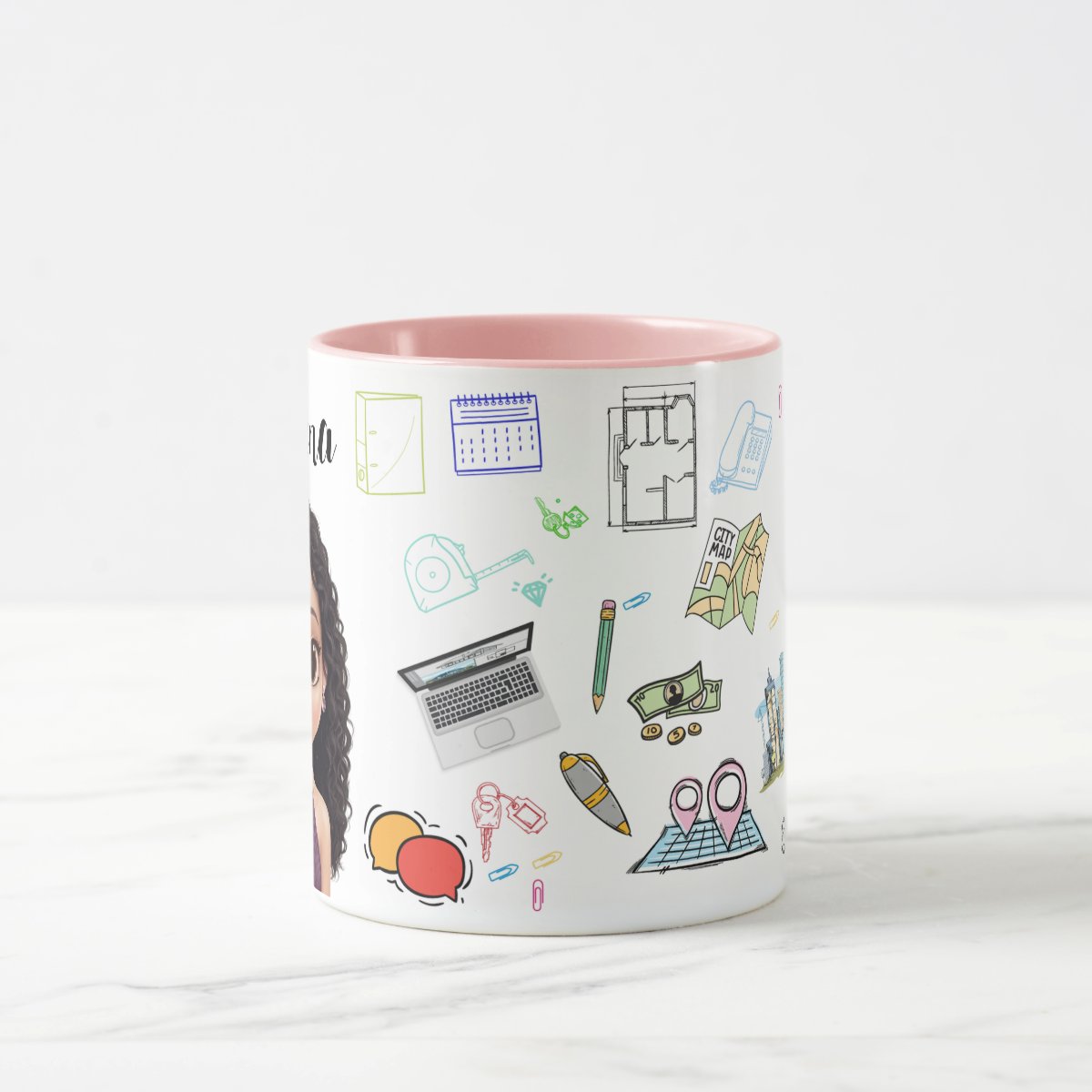 Caneca Corretora de Imóveis Presente Criativo Imobiliária