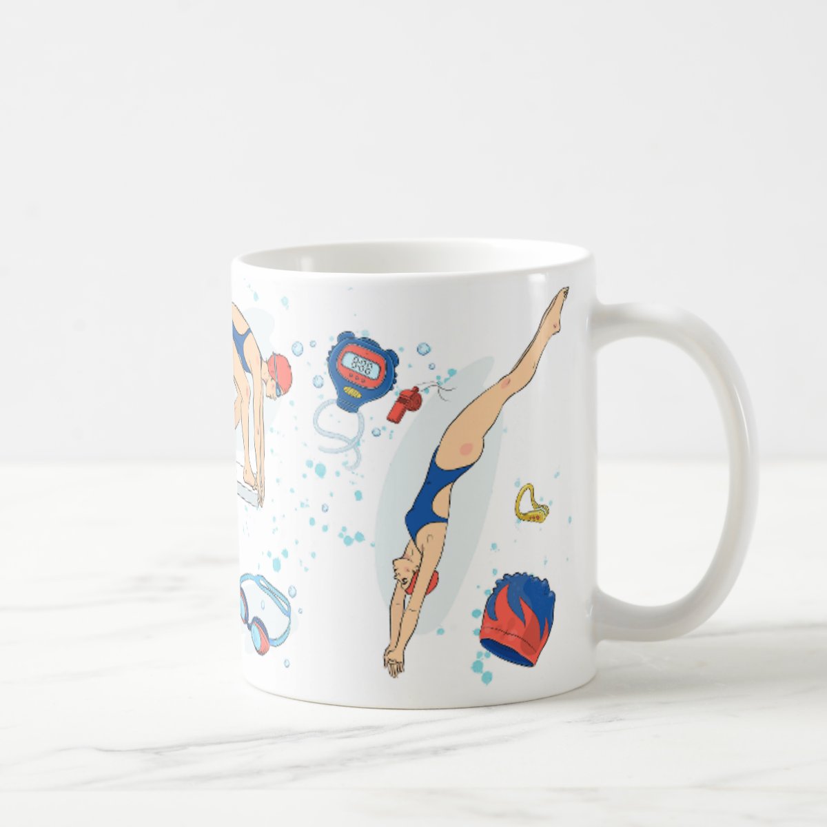 Caneca Natação Presente Dia dos Professores Mimo Professora