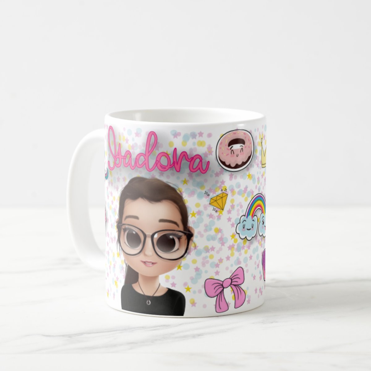 Caneca Infantil Unicórnio de Presente Criativo Menina Avatar