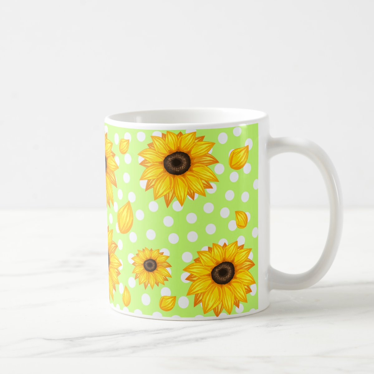 Caneca Personalizada Girassol com Nome e Avatar
