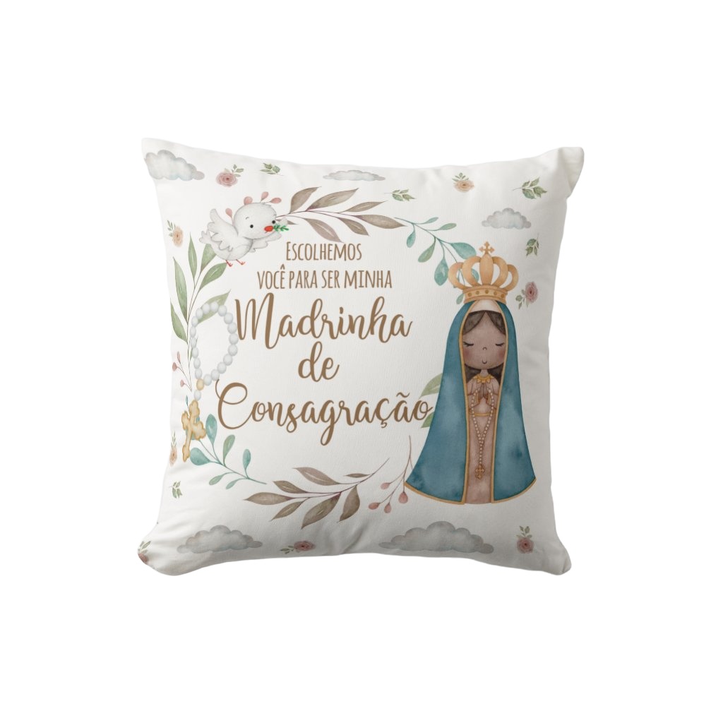 Almofada Madrinha De Consagração Lembrancinha Personalizada