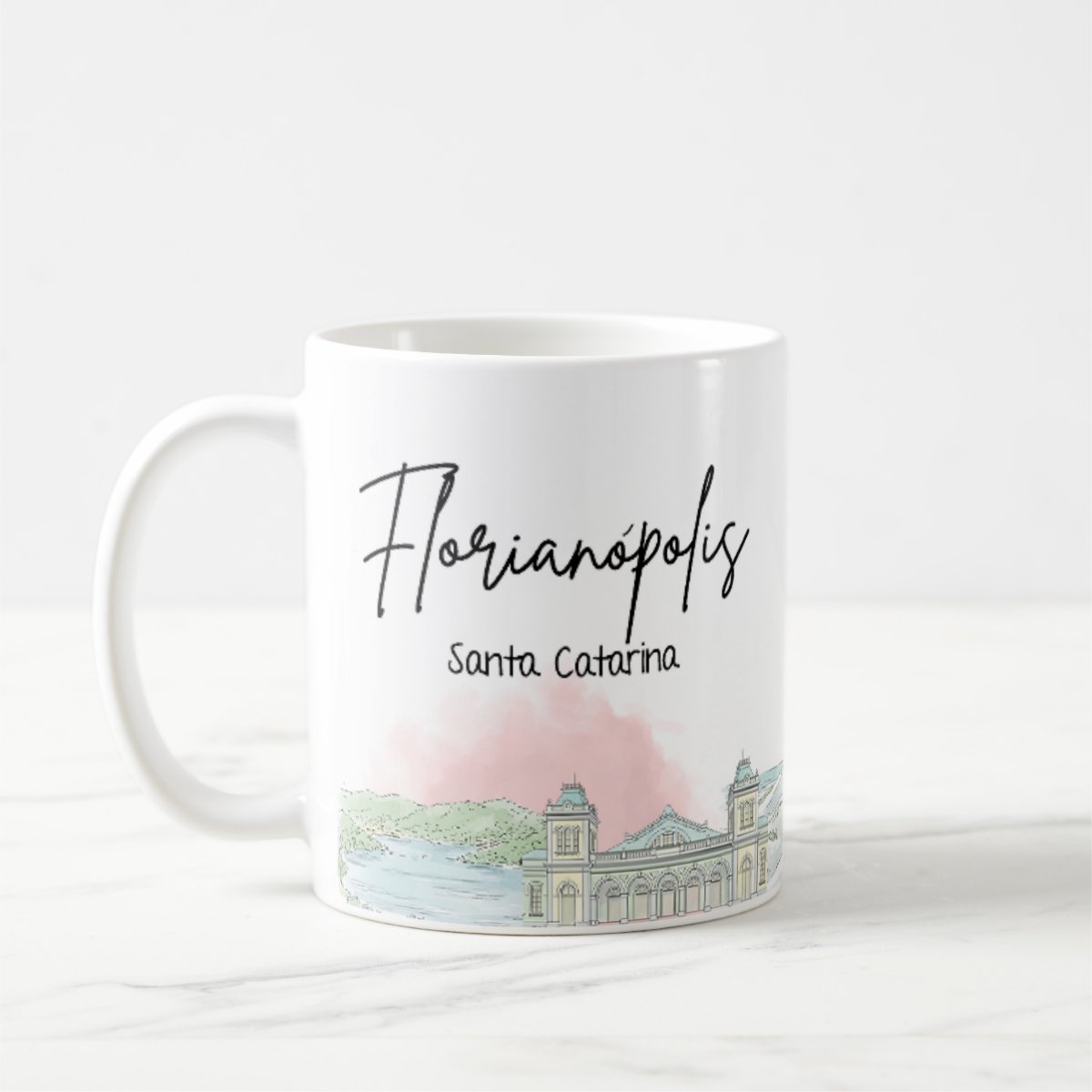 Caneca Personalizada Santa Catarina Lembrança Cidade Florianópolis