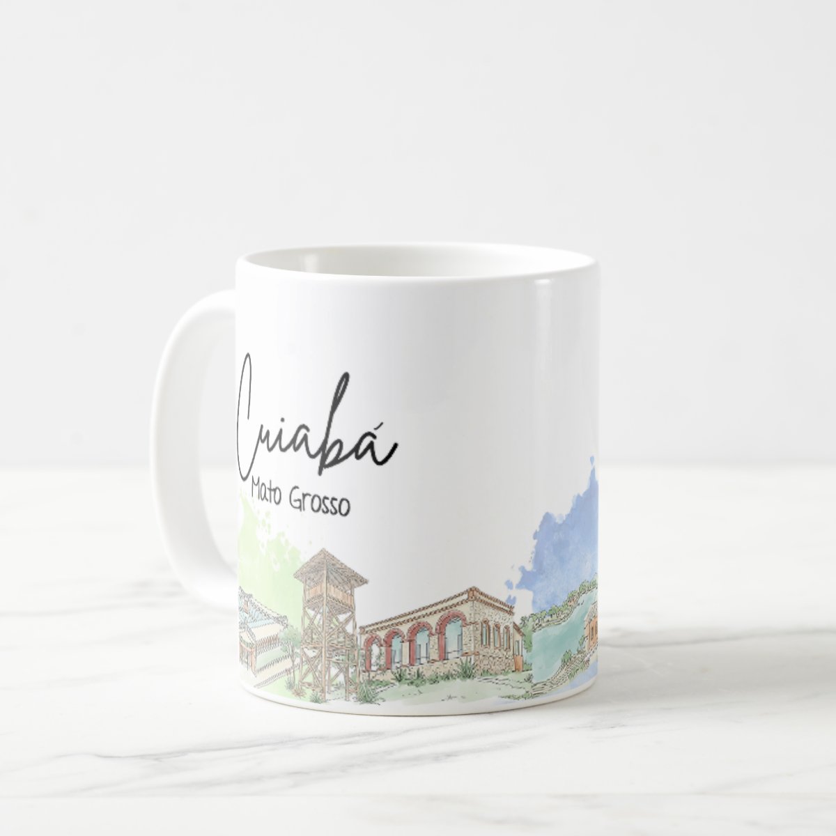 Caneca Personalizada Mato Grosso Lembrança Cidade Cuiabá