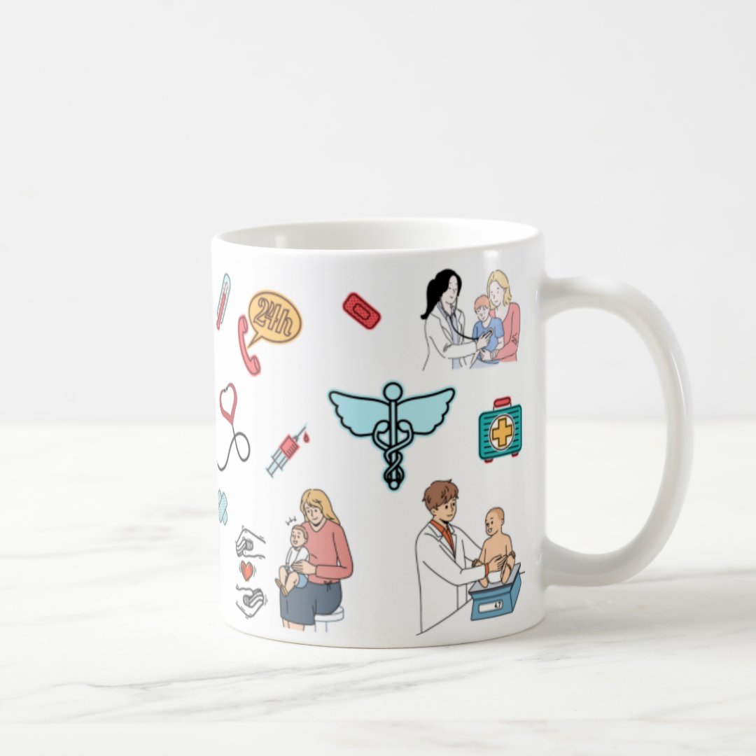 Caneca Personalizada Presente Médico Pediatra Pediatria