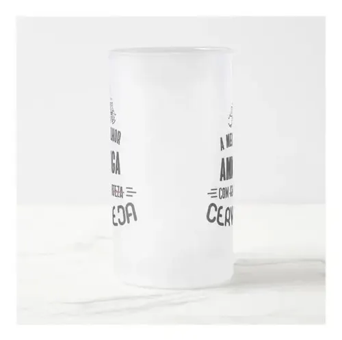 Caneca Cerveja Melhor AmigaCom Certeza
