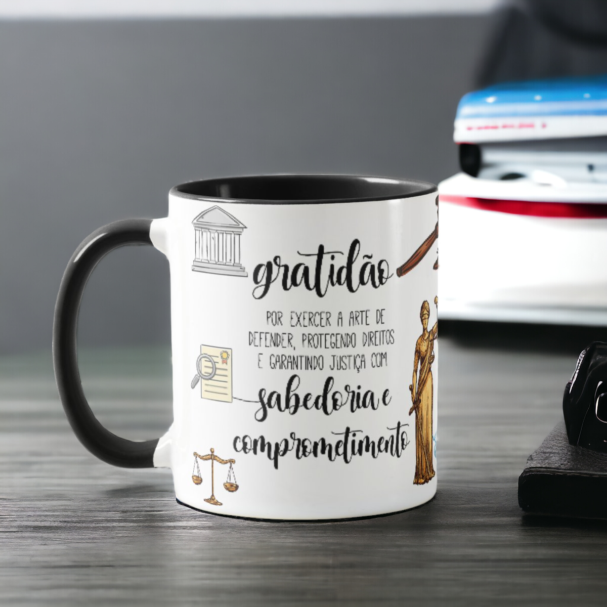 Caneca Profissão Homenagem Advocacia Presente Advogados - Profissões (Advogado(a))