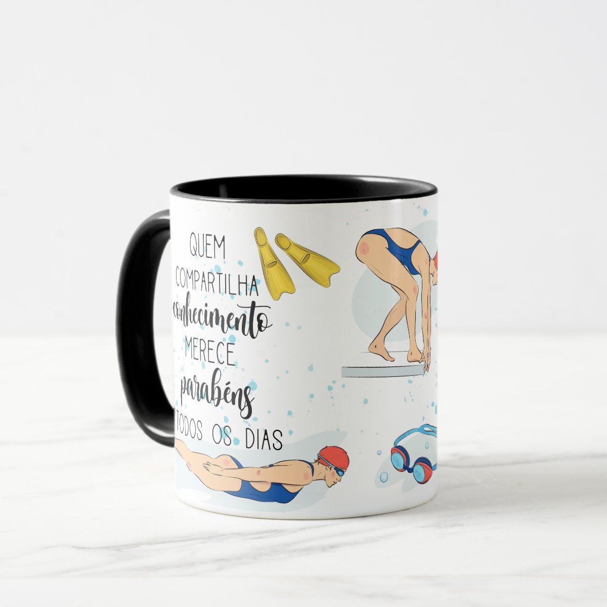 Caneca Presente Dia Dos Professores Professora De Natação