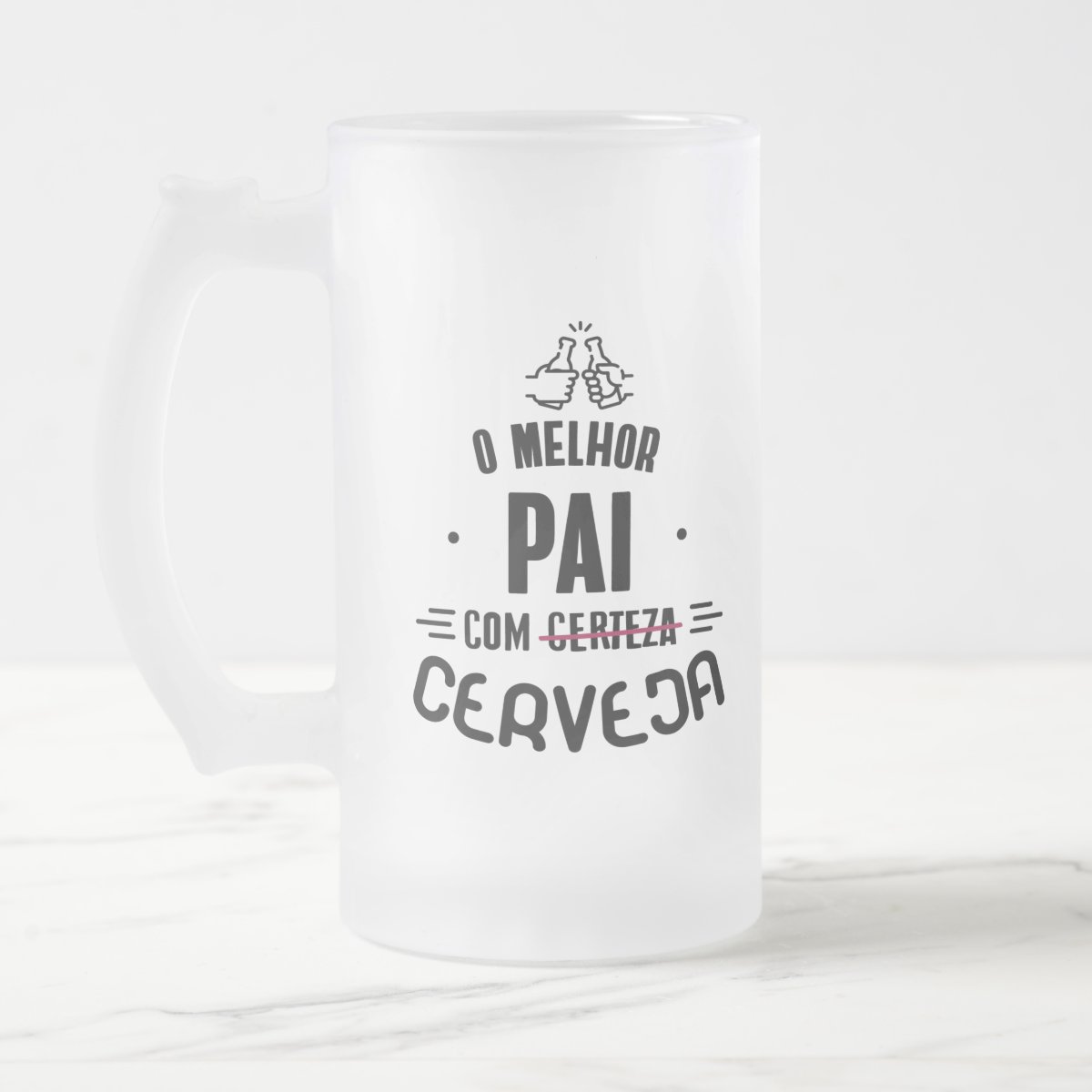 Caneca Cerveja Melhor Pai Com Certeza