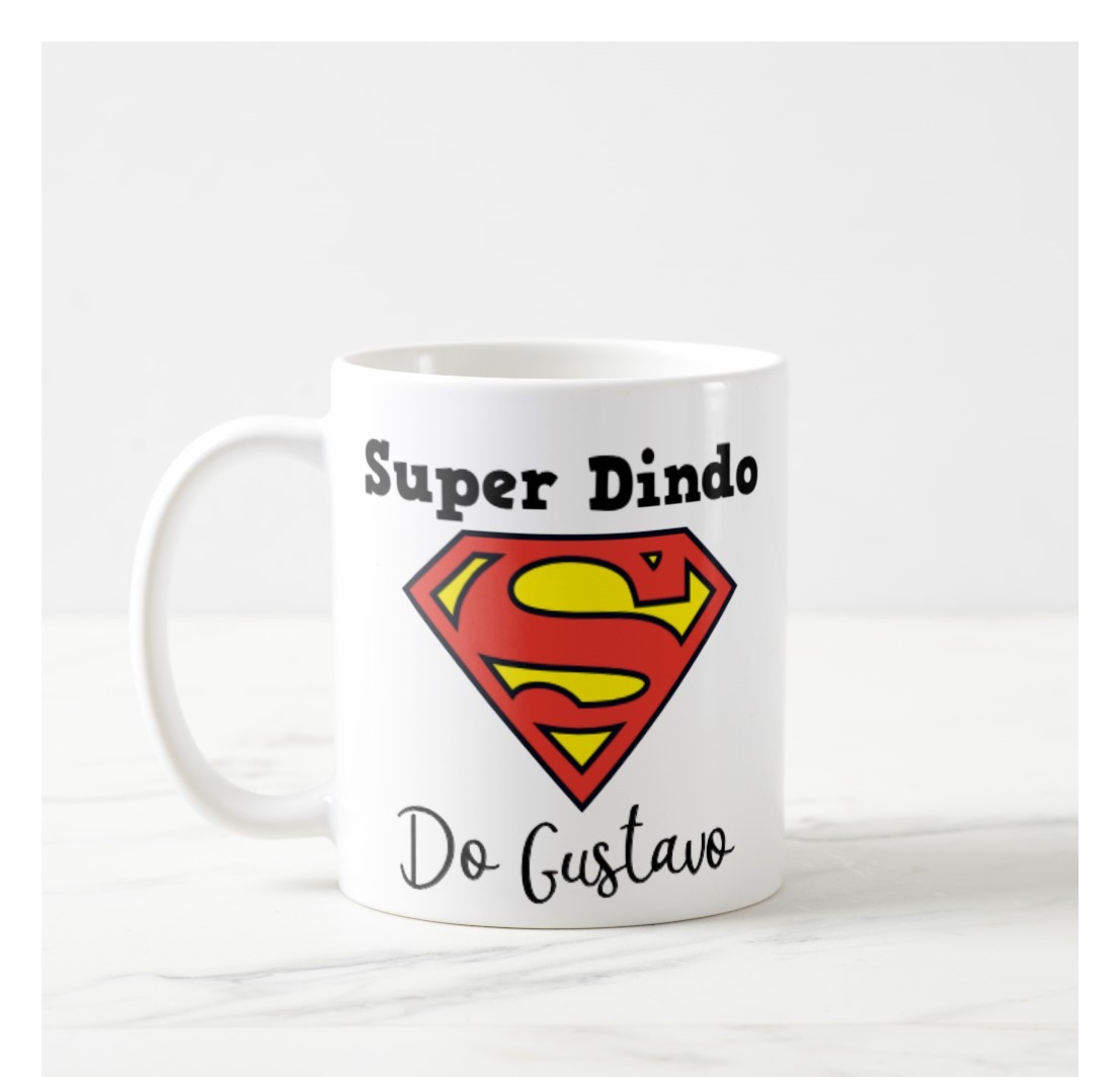  Caneca Batismo Dindo Presente Personalizada Com Nome - Batizado (Padrinho)
