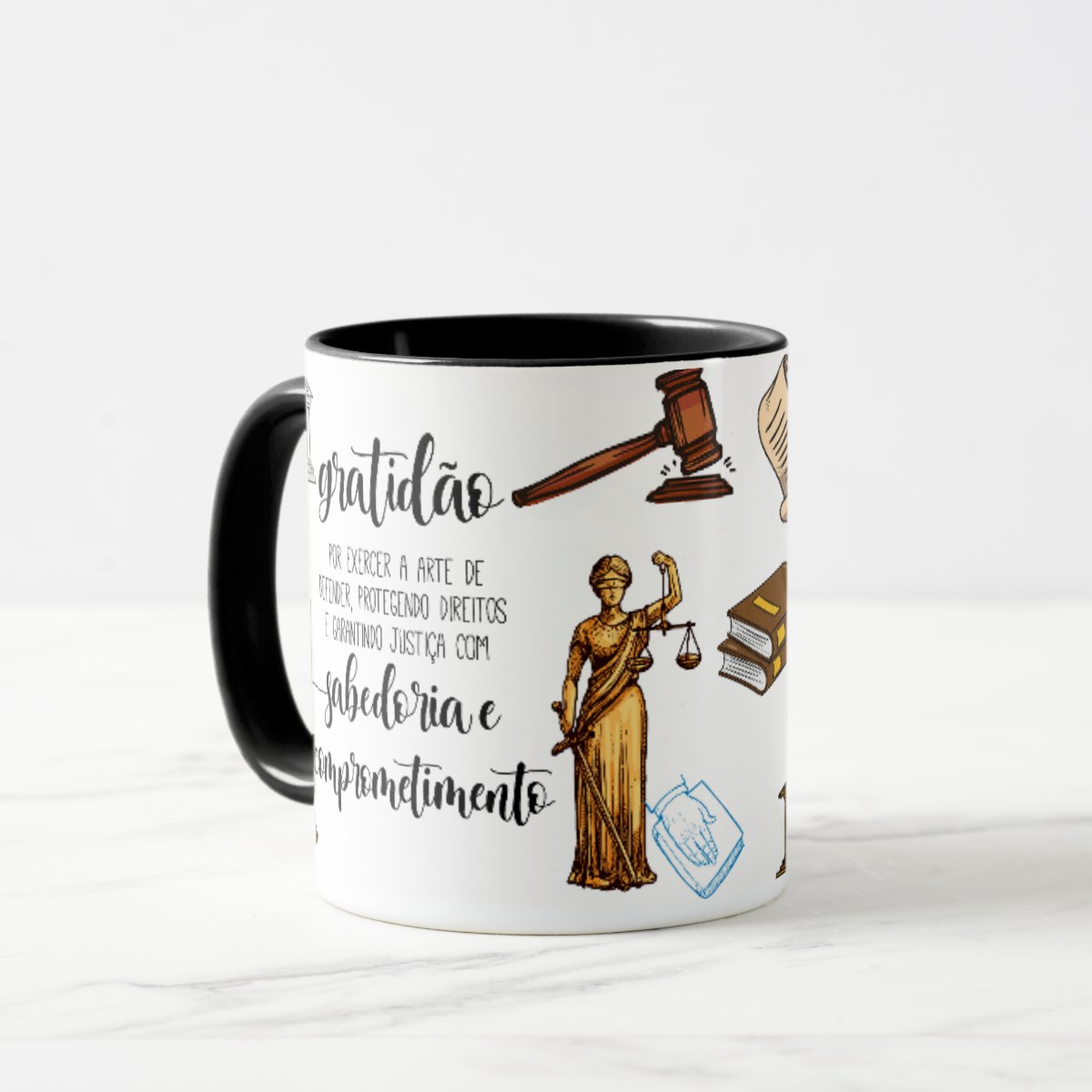 Caneca Profissão Homenagem Advocacia Presente Advogados