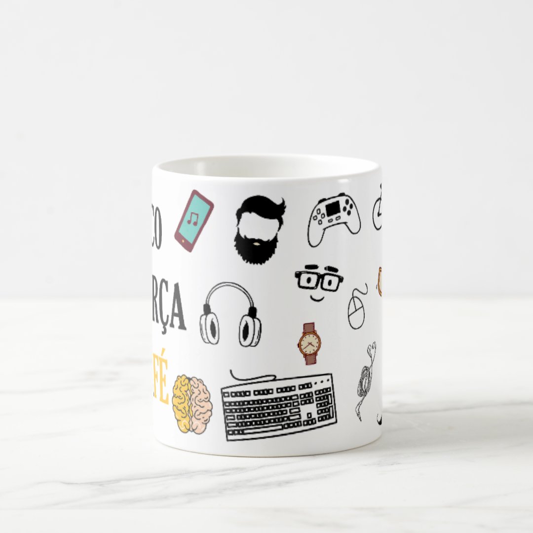 Caneca Masculina Presente Criativo com Frase Motivacional