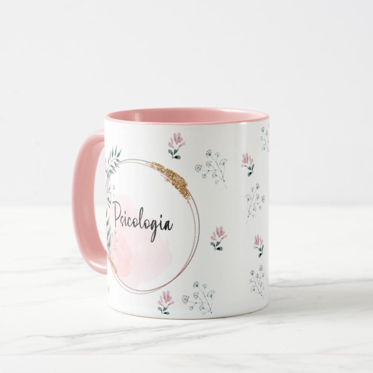 Caneca Feminina Delicada Presente Profissão Psicologia
