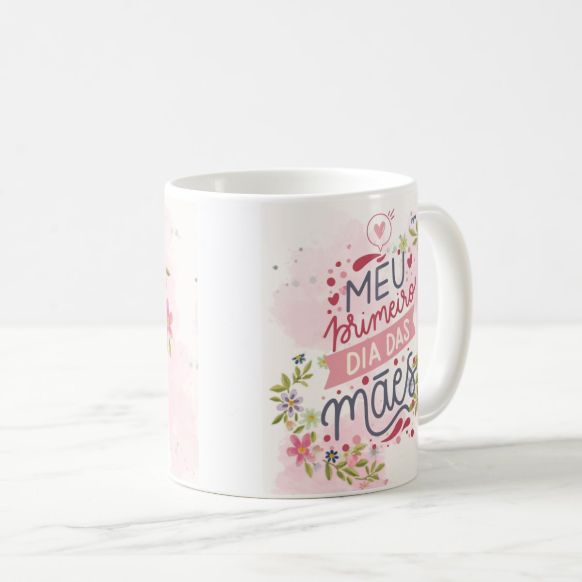 Caneca Criativa Personalizada Meu Primeiro Dia das Mães