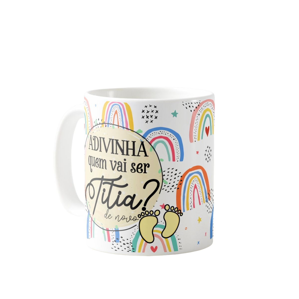 Caneca Presente Contar Nova Gravidez Gestação Familia Tia