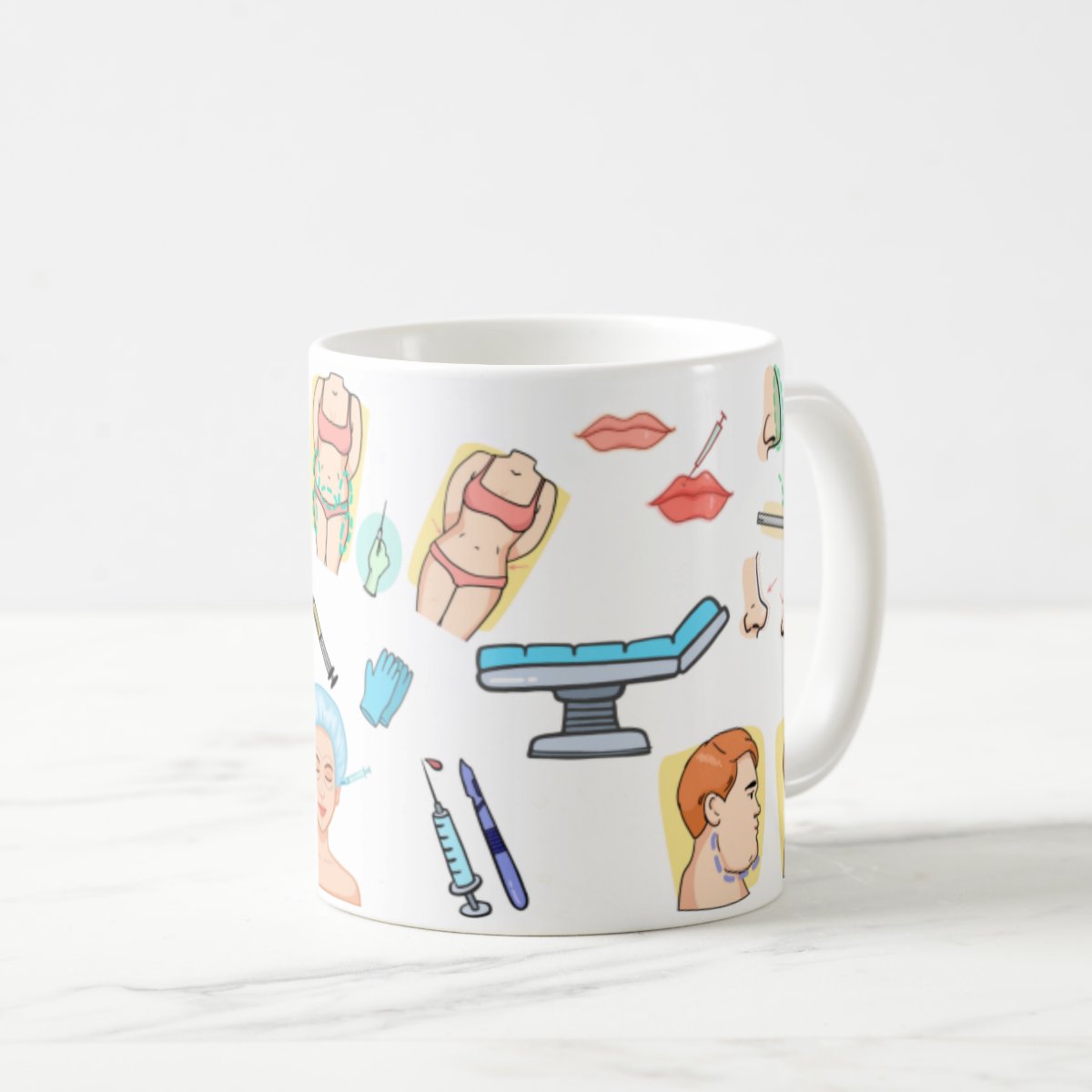 Caneca Cerâmica Profissão Médico Cirurgião Plástico