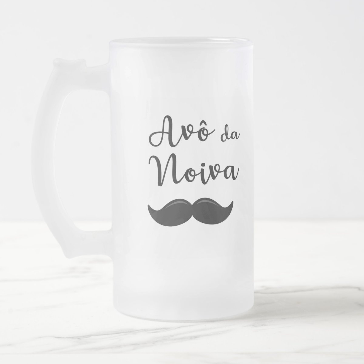 Caneca Personalizada de Chopp Avô da Noiva Bigode