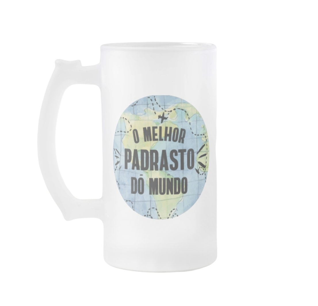 Copo De Cerveja Personalizado Para Padrasto - Dia Dos Pais