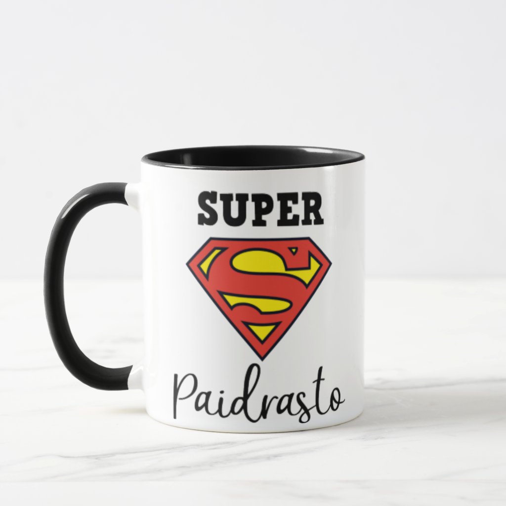Caneca Super Paidrasto Presente Criativo Para Dia Dos Pais