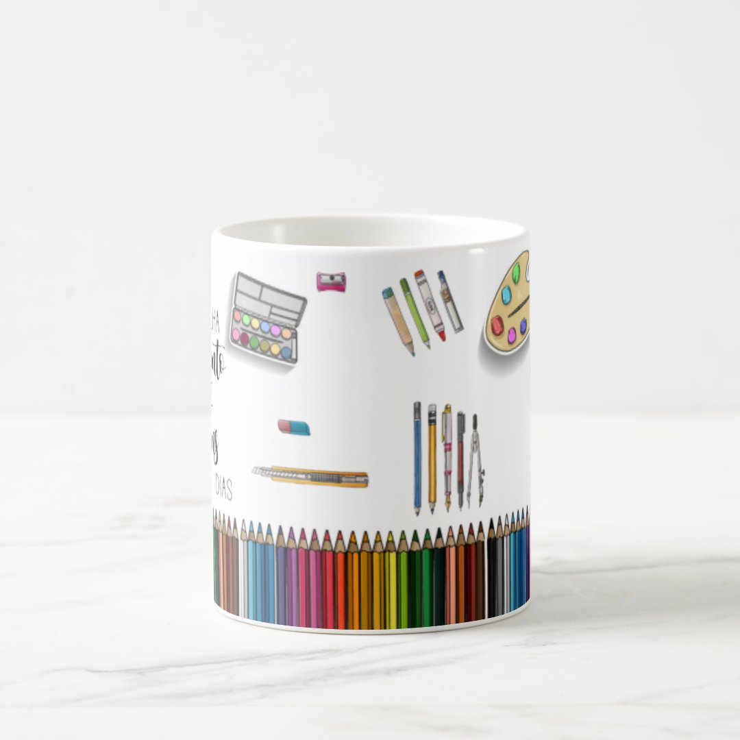Caneca Presente Dia dos Professores Educação Artística Artes