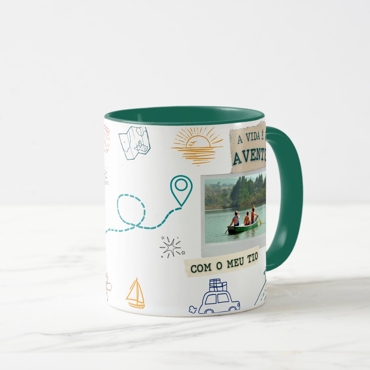 Caneca Personalizada Presente Aventura com Tio