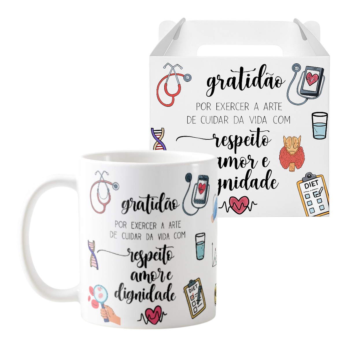 Caneca Personalizada Presente Médico Endocrinologista - Profissões (Médico(a))