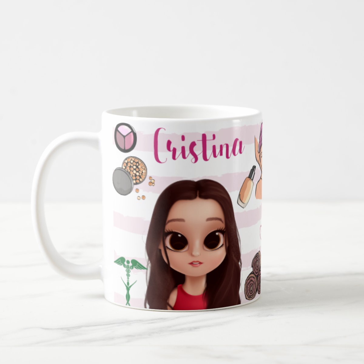 Caneca Personalizada Profissão Esteticista Presente Criativo