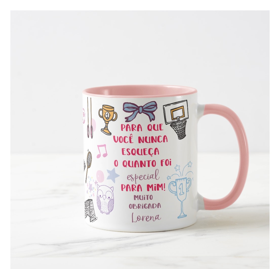 Caneca Presente Professora de Educação Física Agradecimento