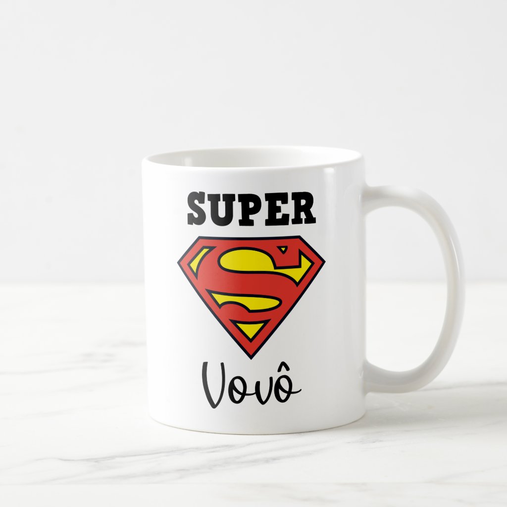 Caneca Personalizada Presente Criativo para Avô - Super Vovô