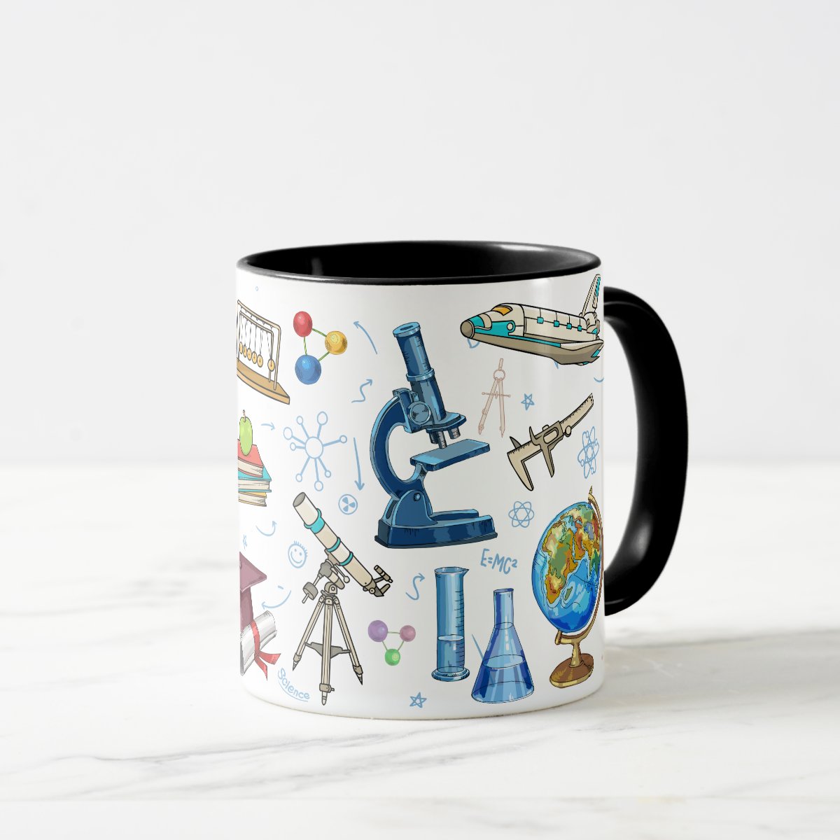 Caneca Personalizada Cientistas Ciência Física com Nome
