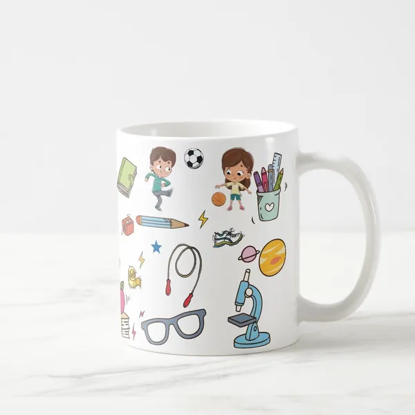 Caneca Personalizada Presente Professor Infantil Esporte