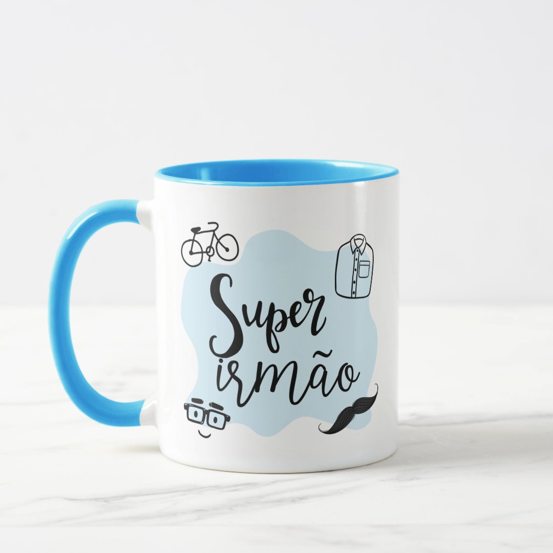 Caneca Especial Personalizada para Presentear Super Irmão - Família (Irmã(o))