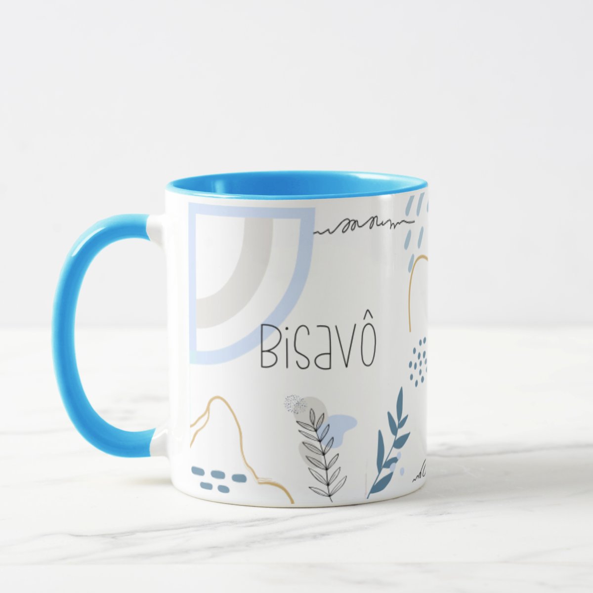 Caneca Masculina Minimalista Presente Especial para Bisavô - Família (Bisavô)