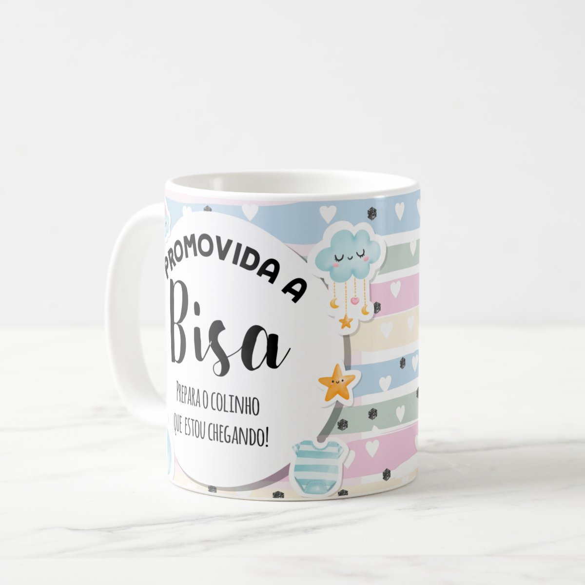 Caneca Presente Anúncio De Gravidez Gestação Para Bisa Avó