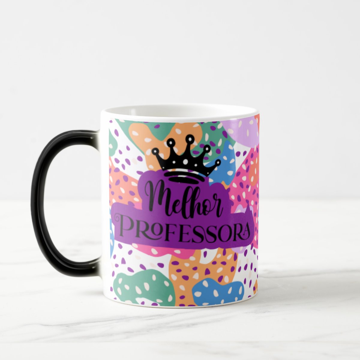 Caneca Mágica Personalizada Criativa Melhor Professora Profª