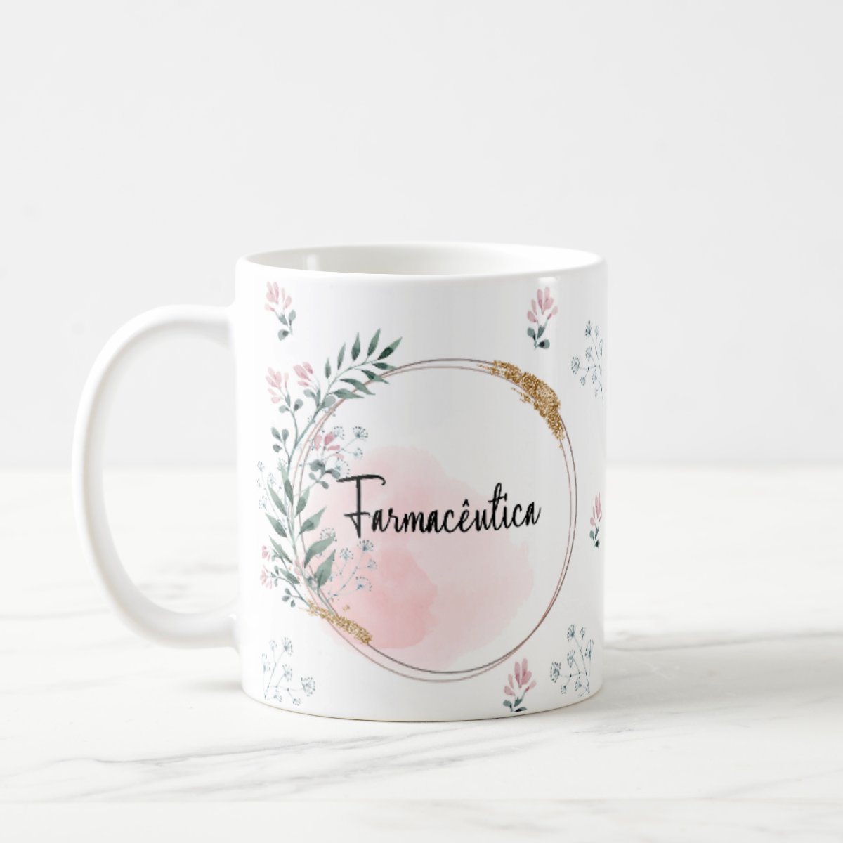 Caneca Profissão Farmácia Presente Farmacêutica - Profissões (Farmacêutico(a))