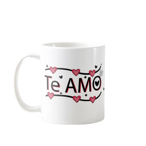 Caneca Cerâmica Presente Personalizado Casal Amor Te Amo