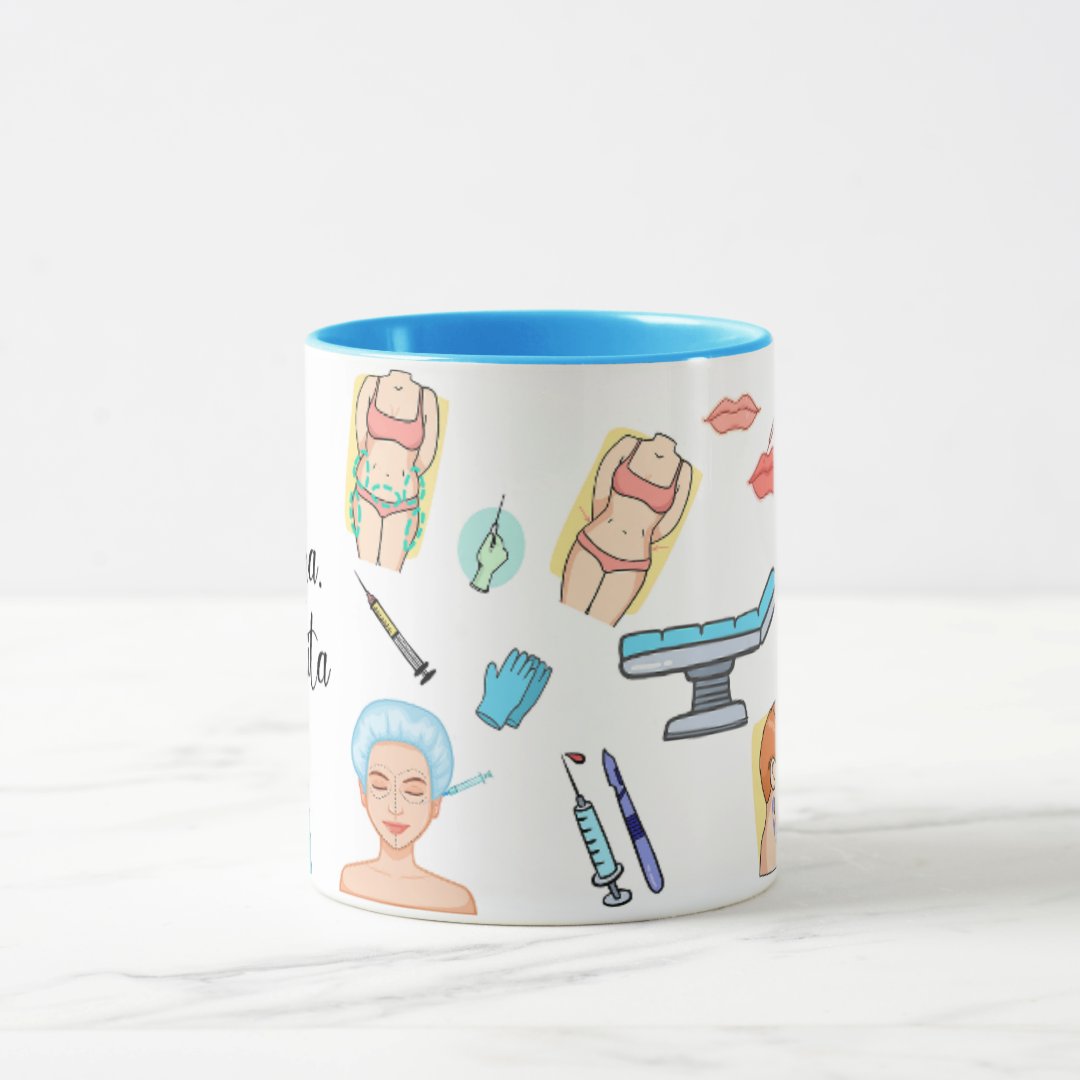 Caneca Presente Personalizado com Nome Cirurgião Plástico