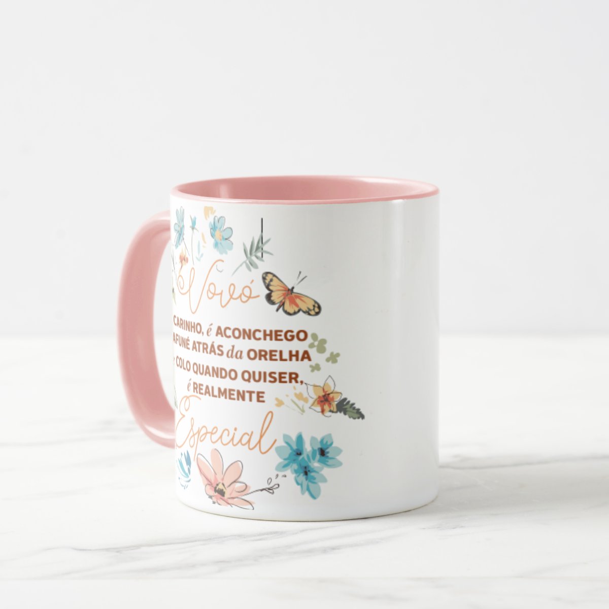 Caneca Personalizada de Presente Vovó com Mensagem Carinhosa
