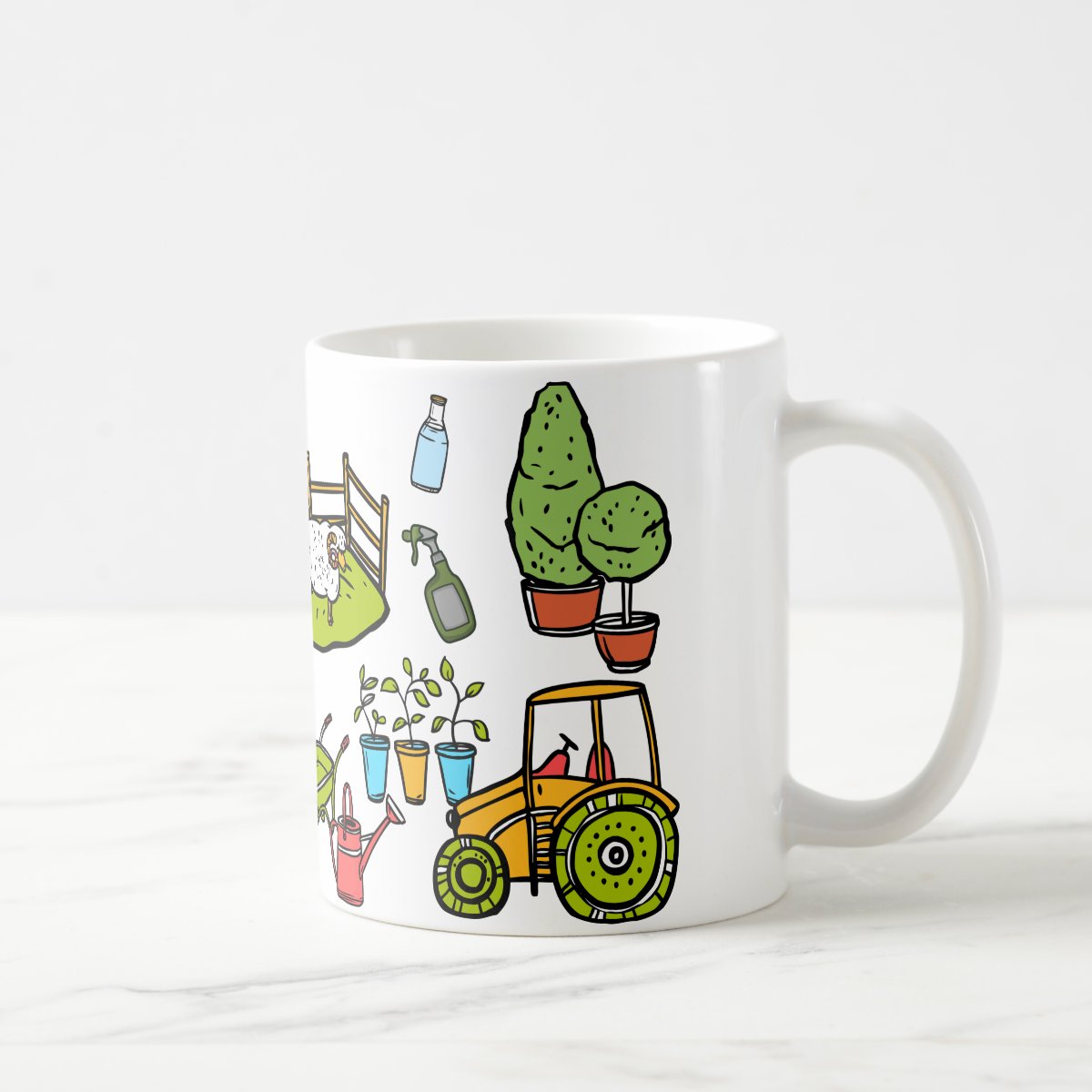 Caneca Personalizada Agricultura Agriculto com Avatar Branca