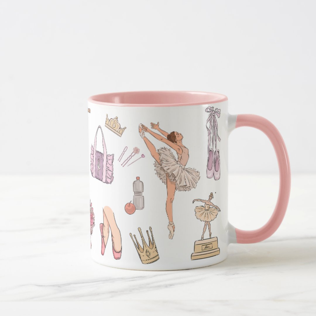  Caneca Professor Balé Ballet Presente Personalizada Com Avatar