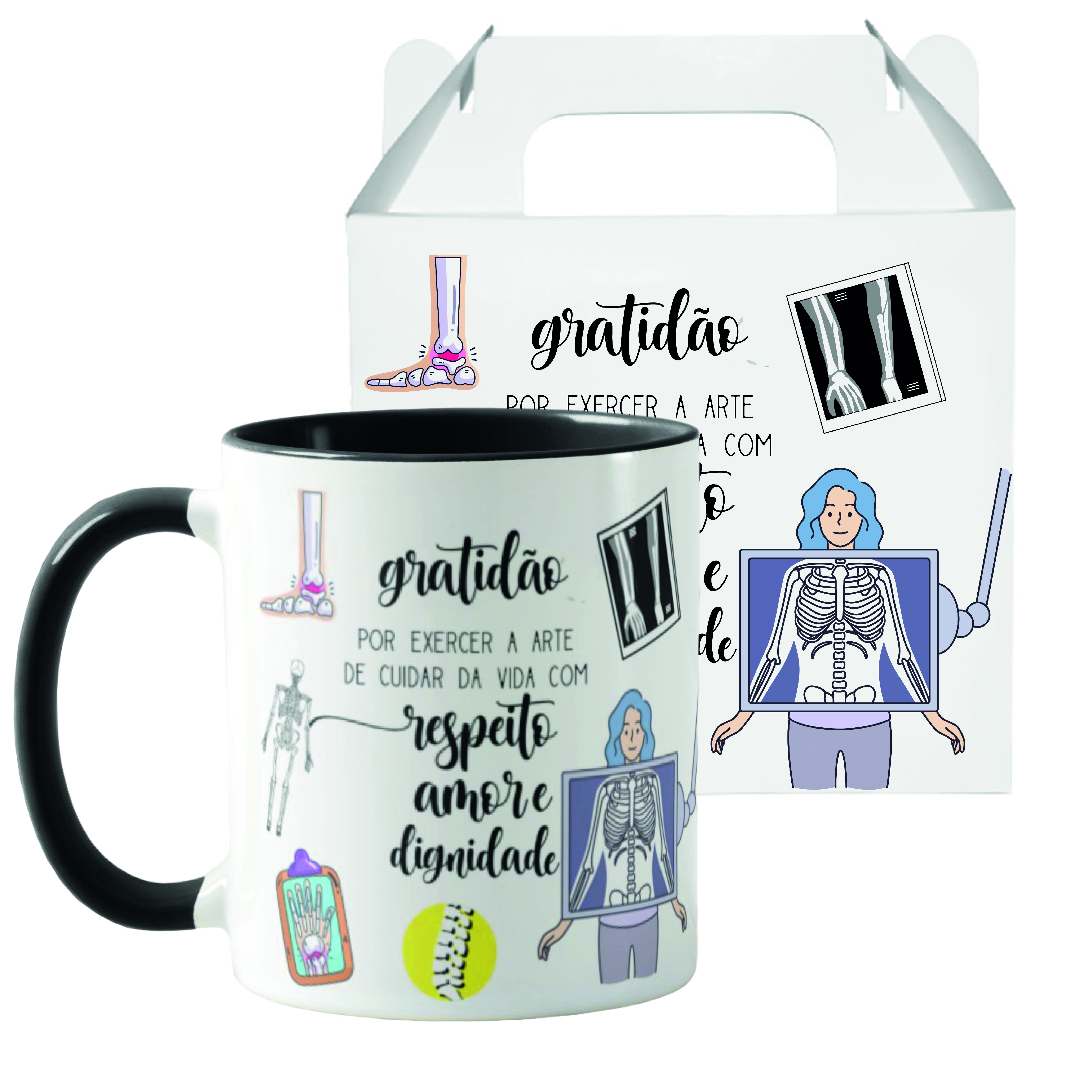 Caneca Presente Criativo Medicina Médico Ortopedista - Profissões (Médico(a))