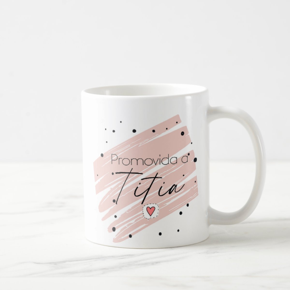 Caneca Presente Revelar Gravidez a Família Promovida a Tia - Anúncio de Gravidez (Tia)
