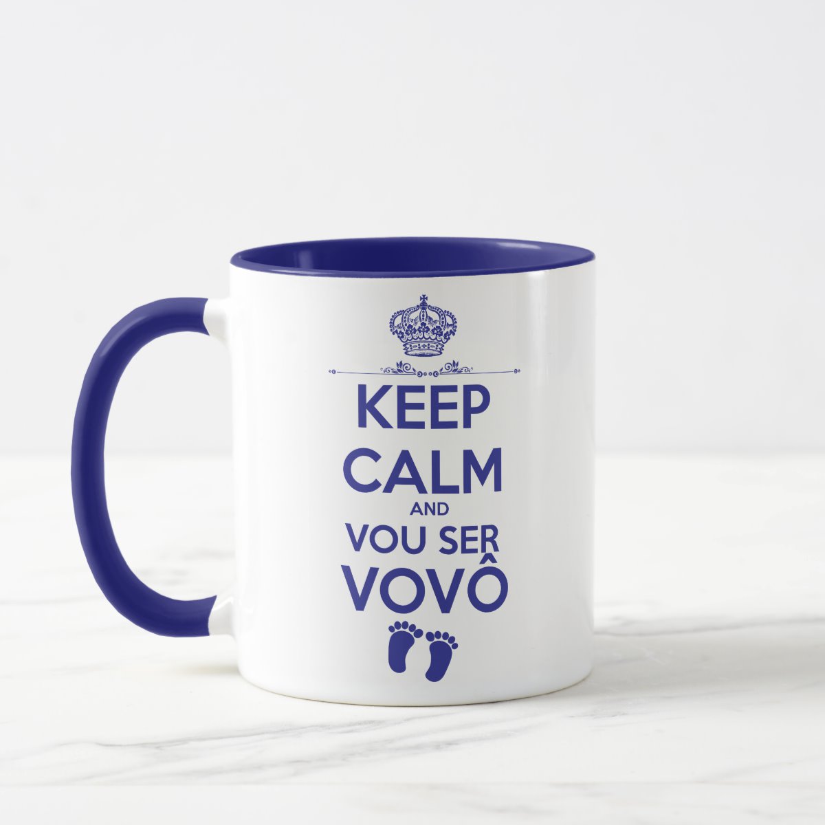 Caneca Personalizada Anúncio de Gravidez para Avô KeepCalm - Anúncio de Gravidez (Avós)