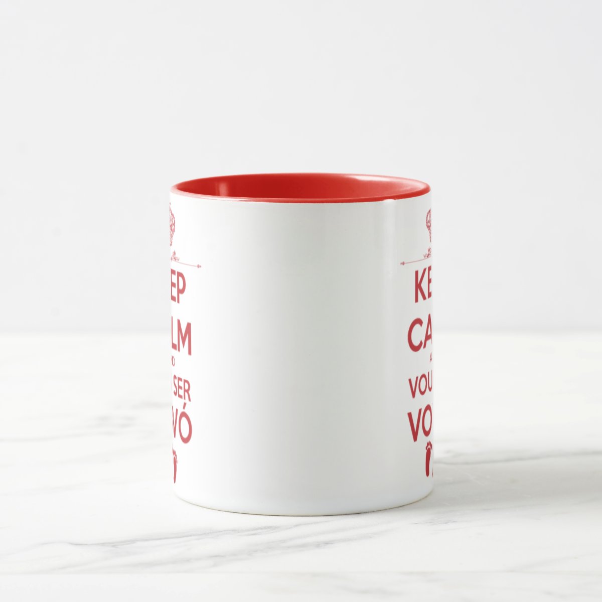 Caneca Personalizada Anúncio de Gravidez Avó Keepcalm