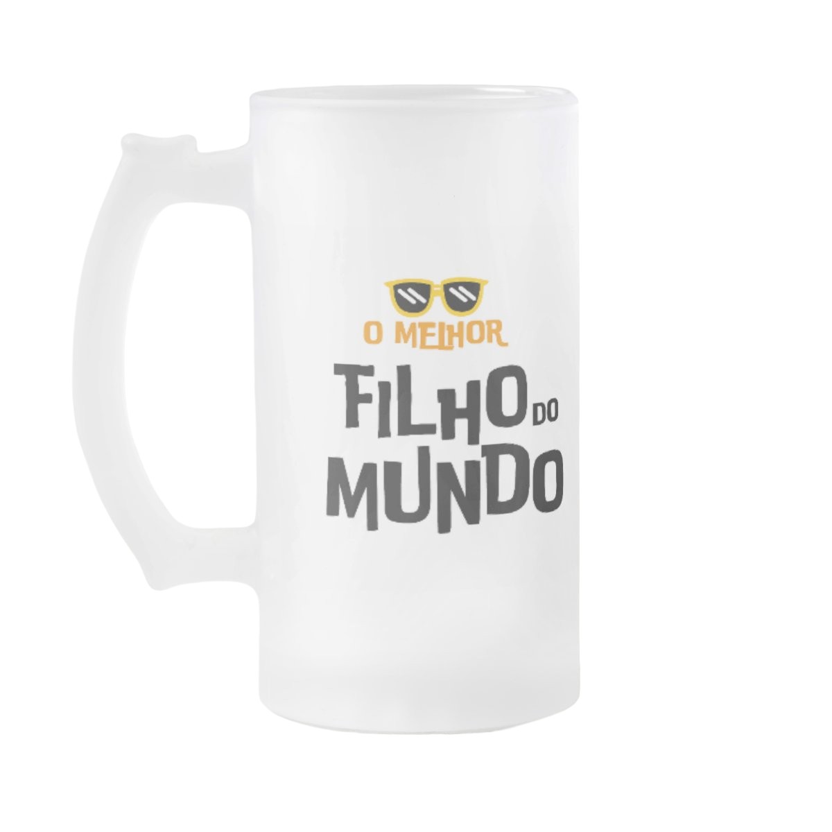 Copo de Cerveja Personalizado Divertido para o Melhor Filho - Família (Filho(a))