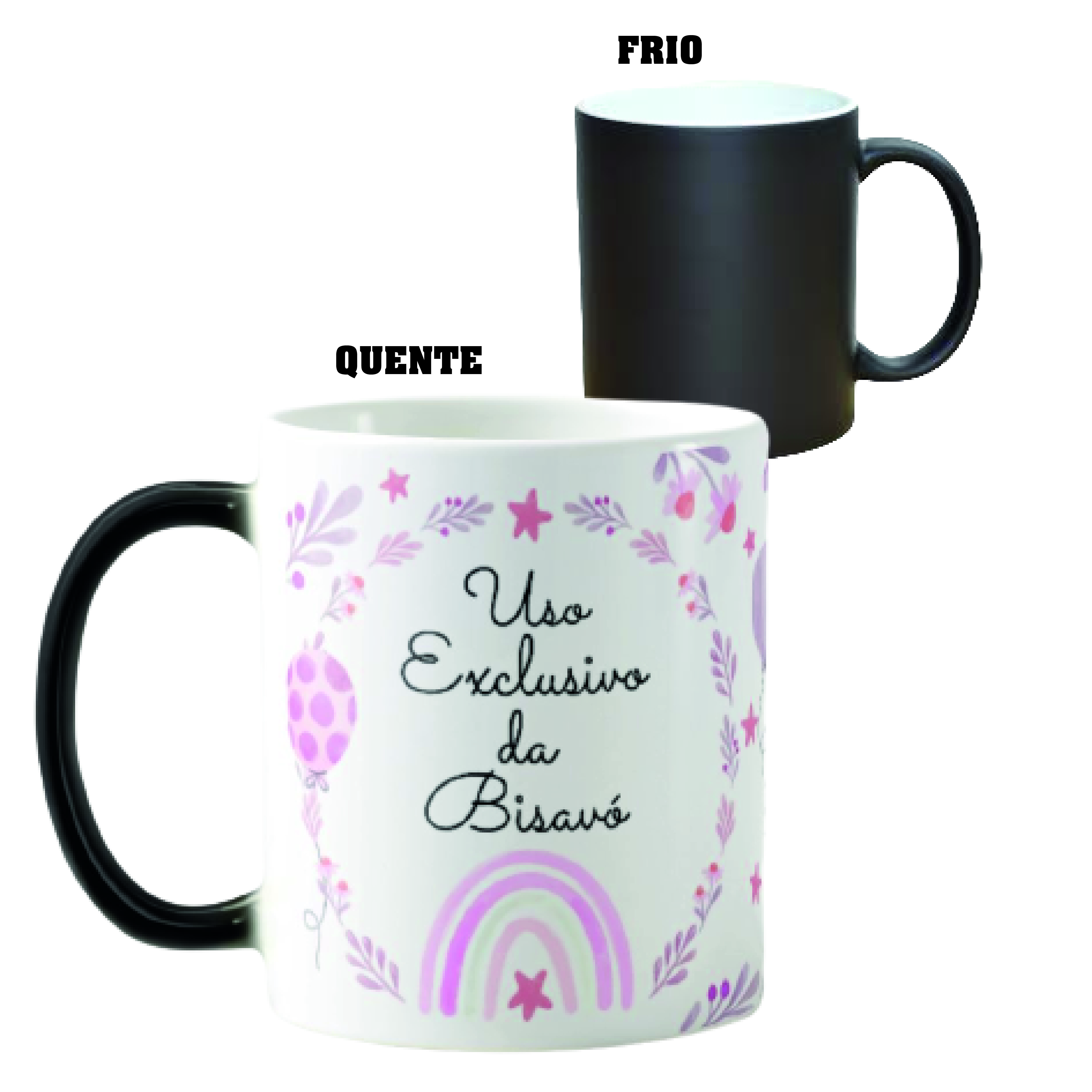 Caneca Mágica Delicada para Uso Exclusivo da Bisavó - Família (Avó/Avô)